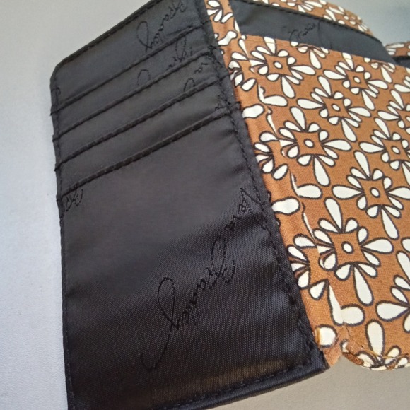 Vera Bradley Brown Paisley‎ Wallet Snap Closure Quilted - Picture 5 of 10